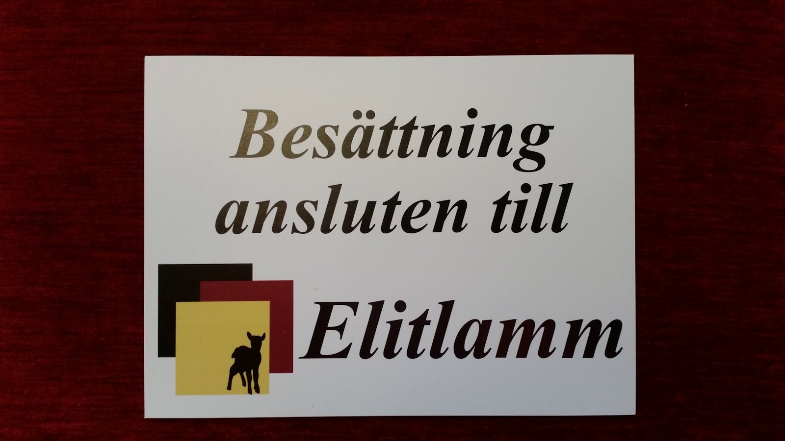 Bild från sidan Gårdsskylt